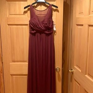 David’s Bridal Size 10 Wine dress